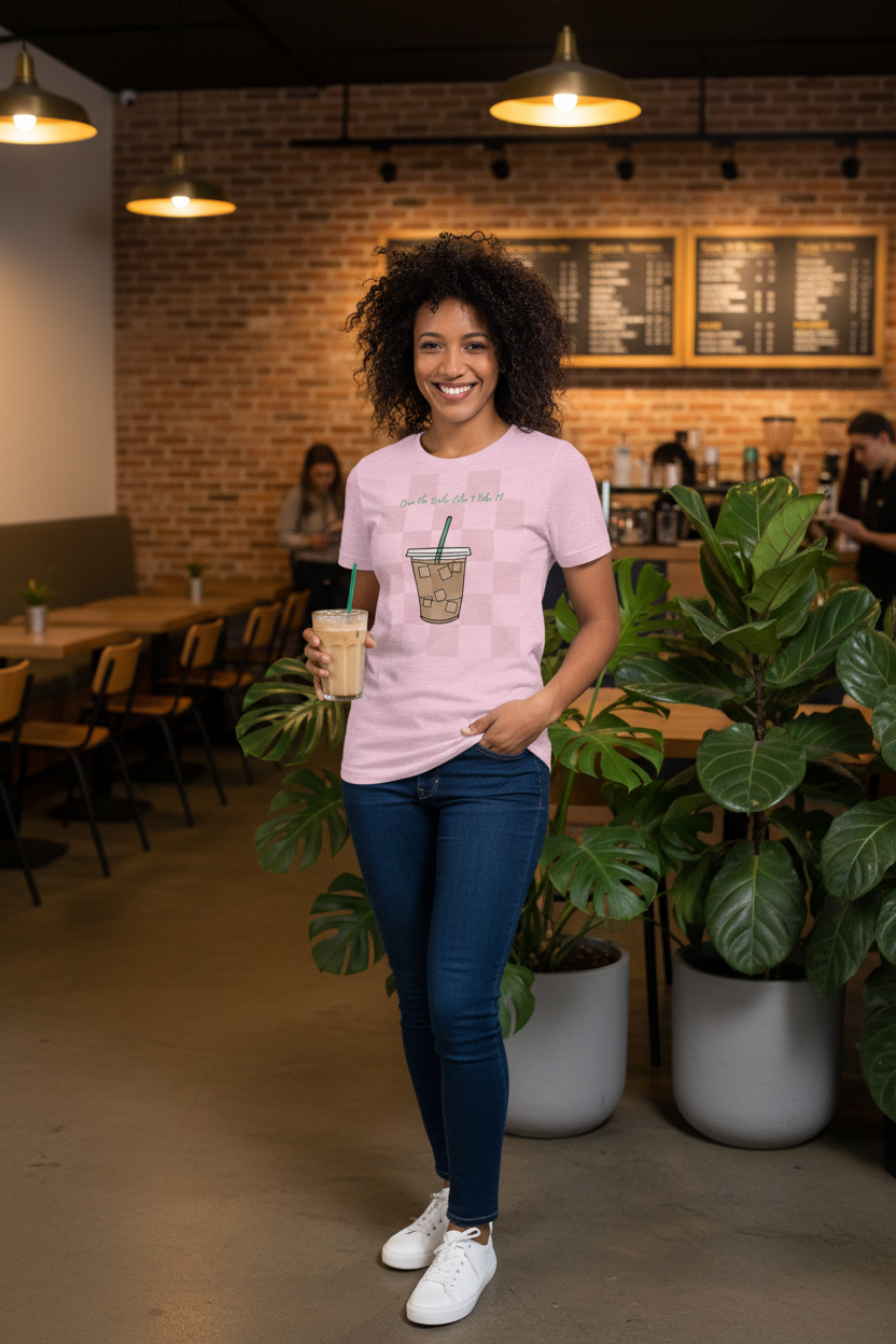 Iced Coffee Shirt | Over the Rocks Like I Like It Graphic Tee