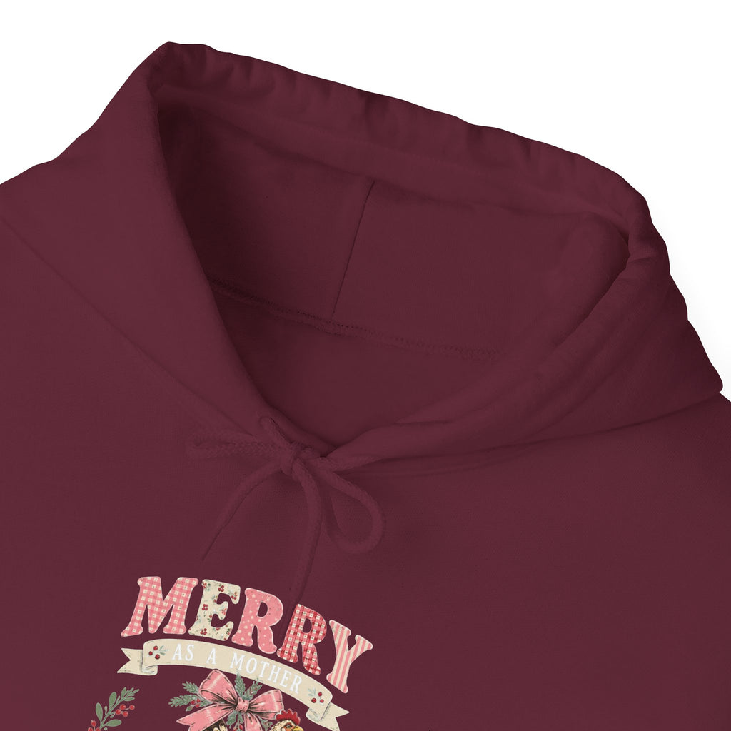 Merry Clucker Hoodie, Funny Christmas Chicken Sweatshirt, Farmhouse Holiday Hooded Sweatshirt, Chicken Lover Gift - Kelso Designs