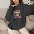 Merry Clucker Hoodie, Funny Christmas Chicken Sweatshirt, Farmhouse Holiday Hooded Sweatshirt, Chicken Lover Gift - Kelso Designs