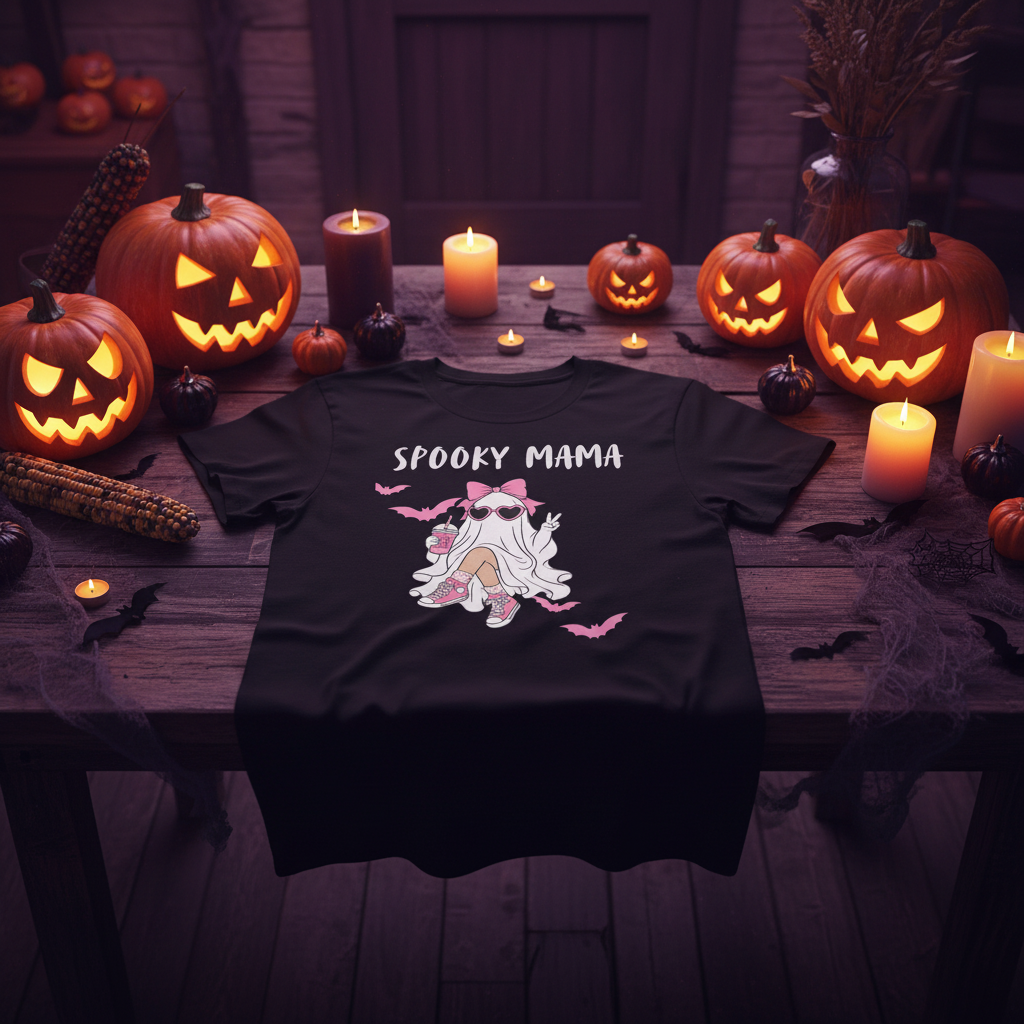 Spooky Mama Shirt | Halloween Ghost Graphic Tee