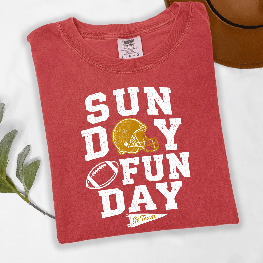 Sunday Funday Football Shirt Go Team Game Day Tee Football Fan Shirt - Kelso Designs