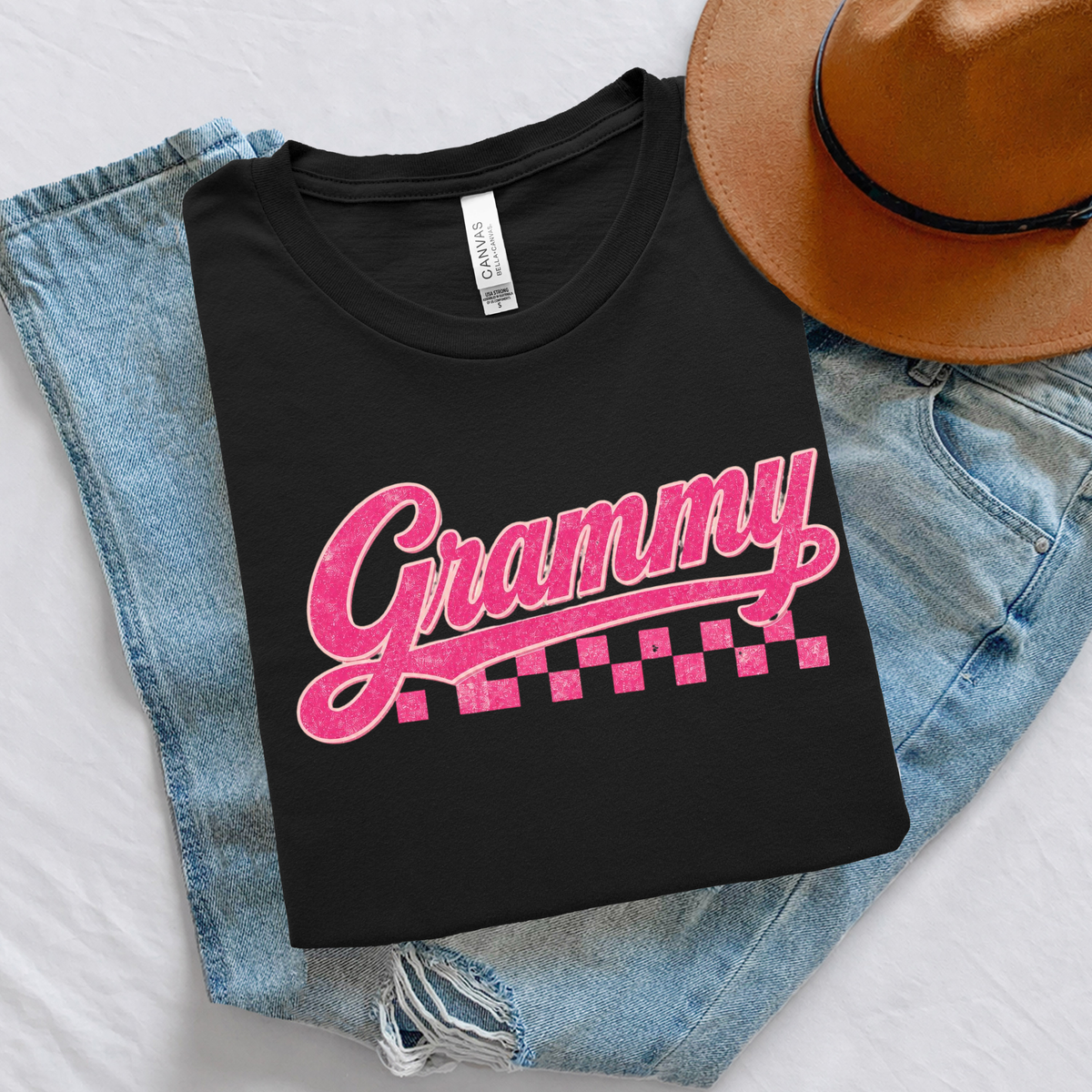 Adult Grammy Matching Set Graphic Tee Comfortable Wear