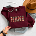 Christmas MAMA Sweatshirt | Holiday Patchwork Graphic - Kelso Designs