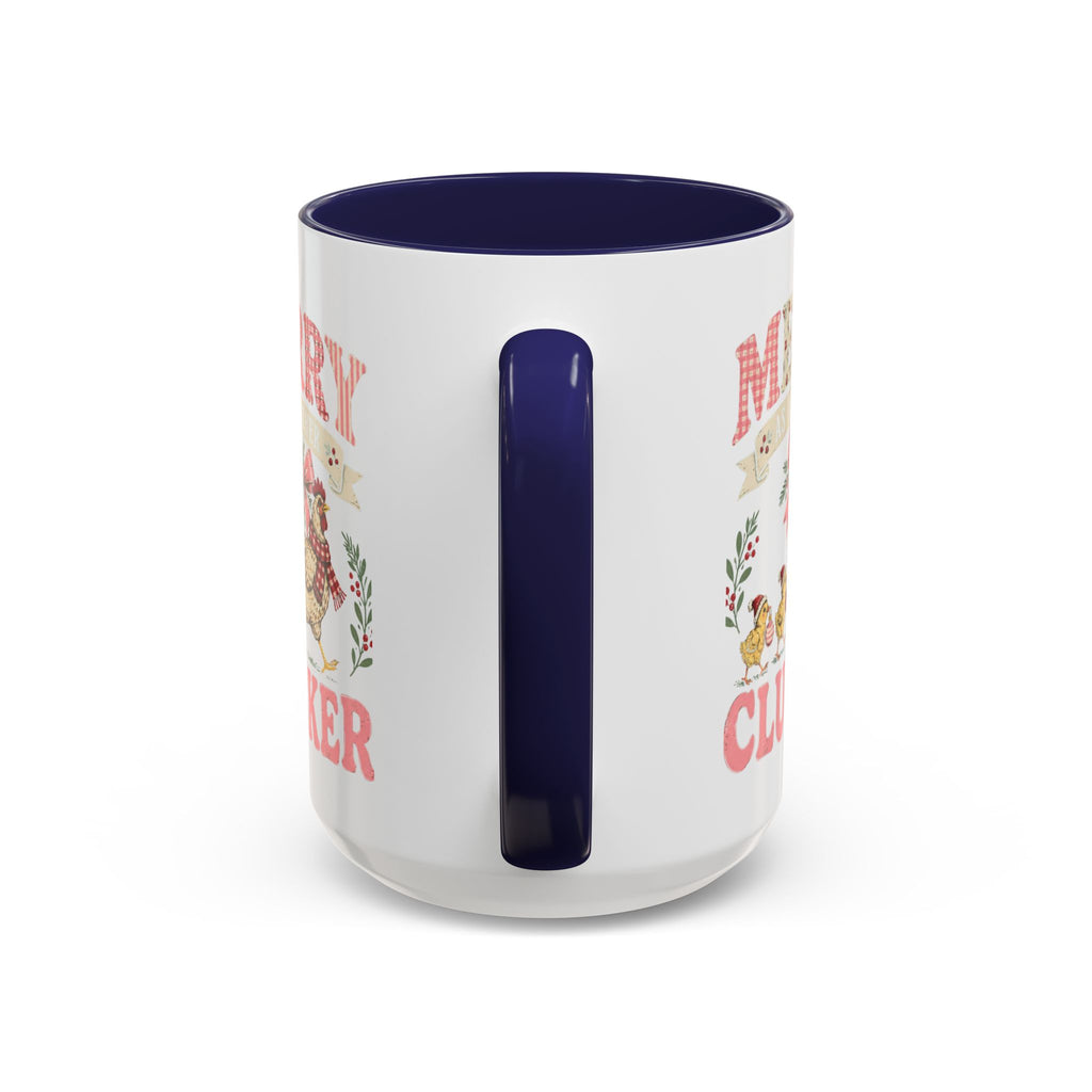Funny Christmas Chicken Mug, Merry Clucker Coffee Cup, Farmhouse Christmas Mug, Chicken Lover Gift - Kelso Designs