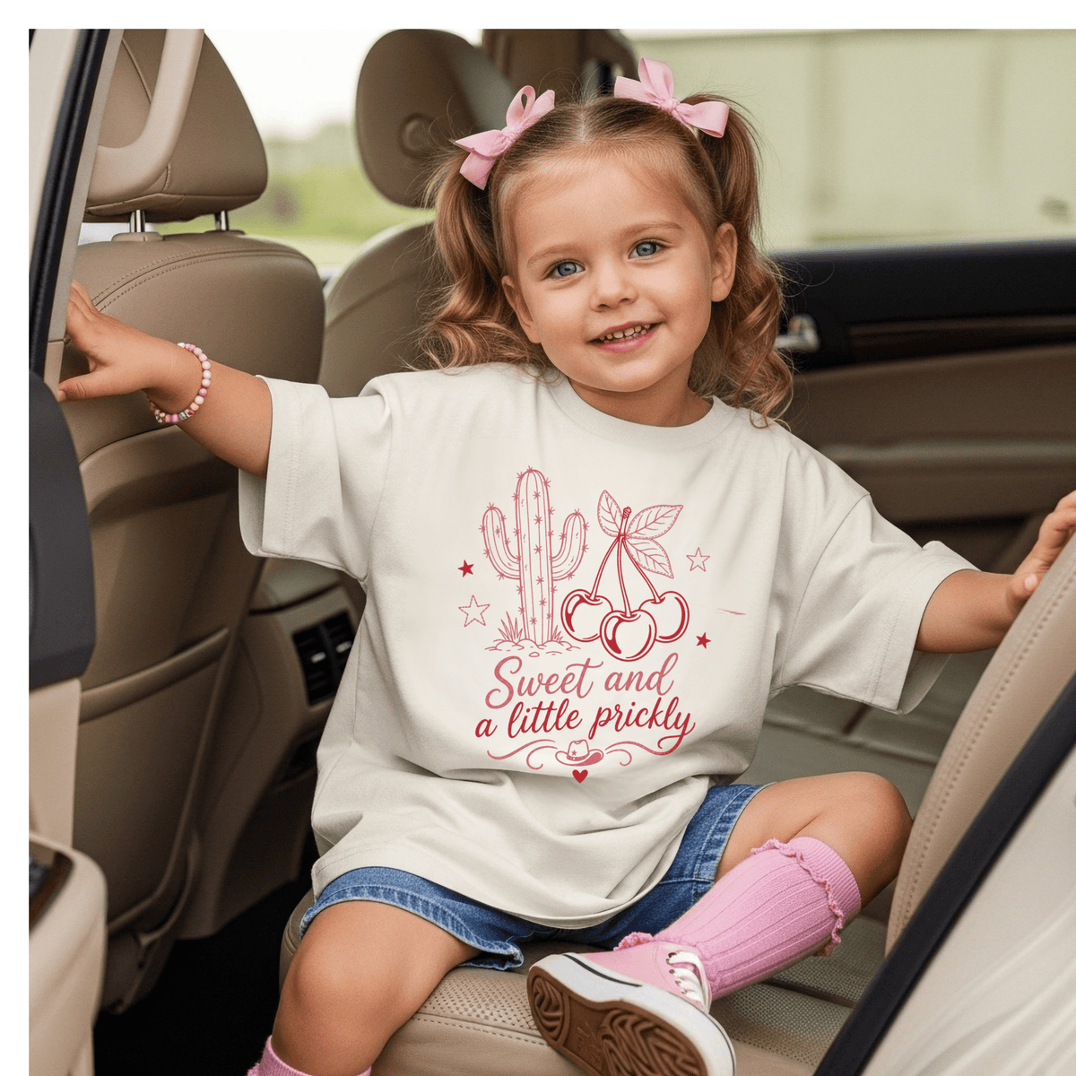 Sweet and a Little Prickly Toddler Tee | Cactus Graphic Toddler Shirt - Kelso Designs