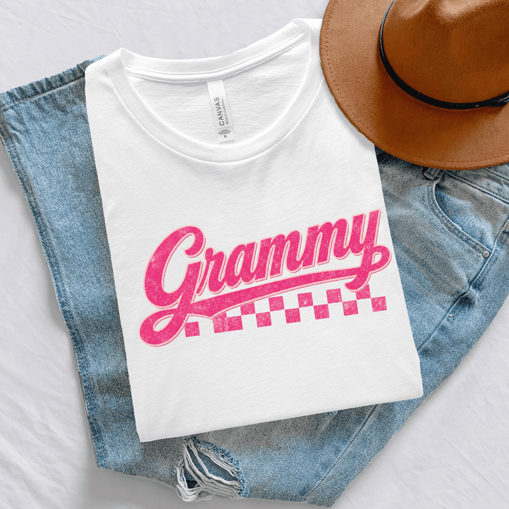 Adult Grammy Matching Set Graphic Tee Comfortable Wear