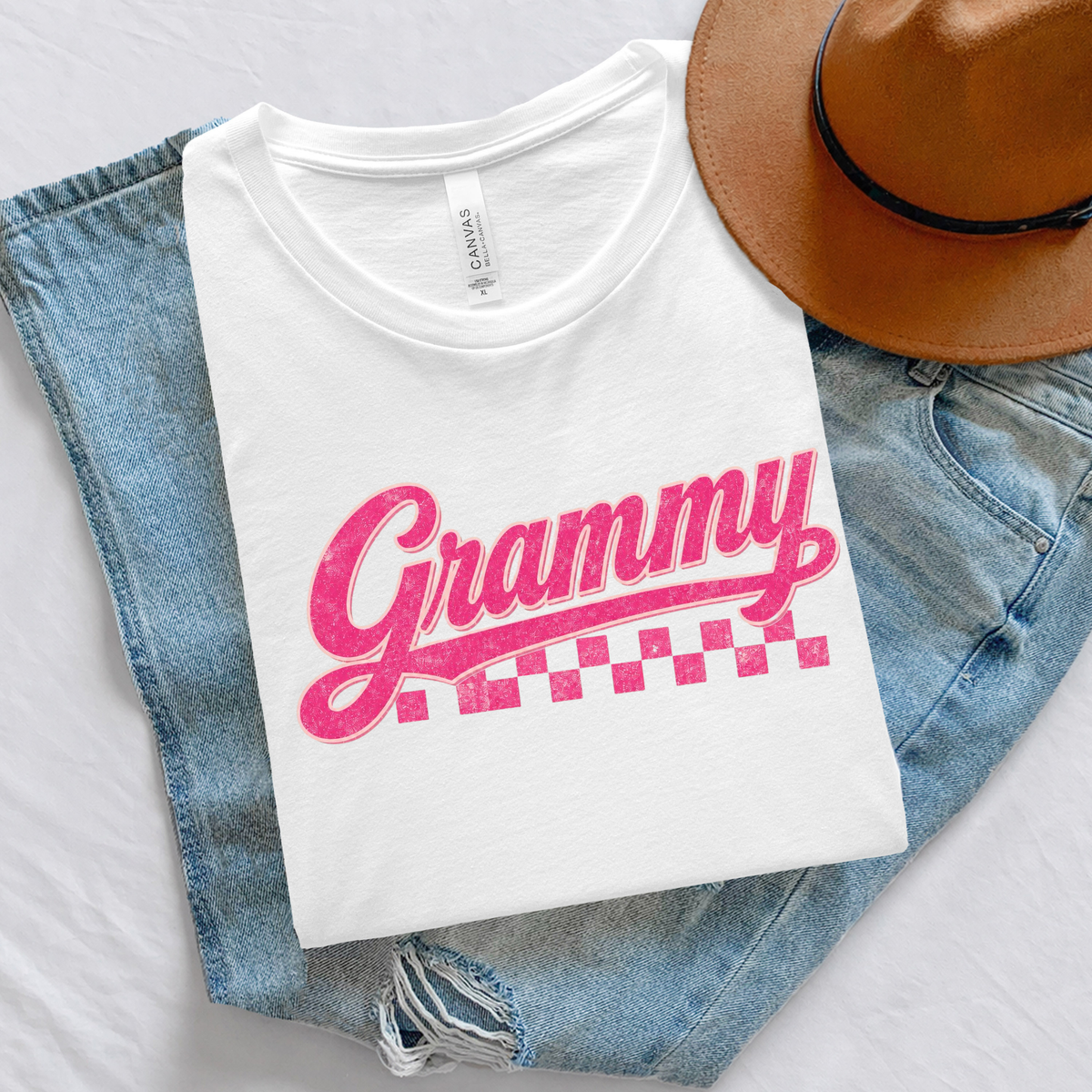 Adult Grammy Matching Set Graphic Tee Comfortable Wear