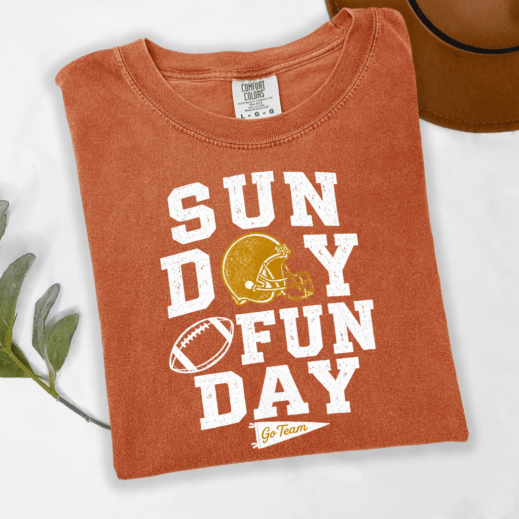 Sunday Funday Football Shirt Go Team Game Day Tee Football Fan Shirt - Kelso Designs