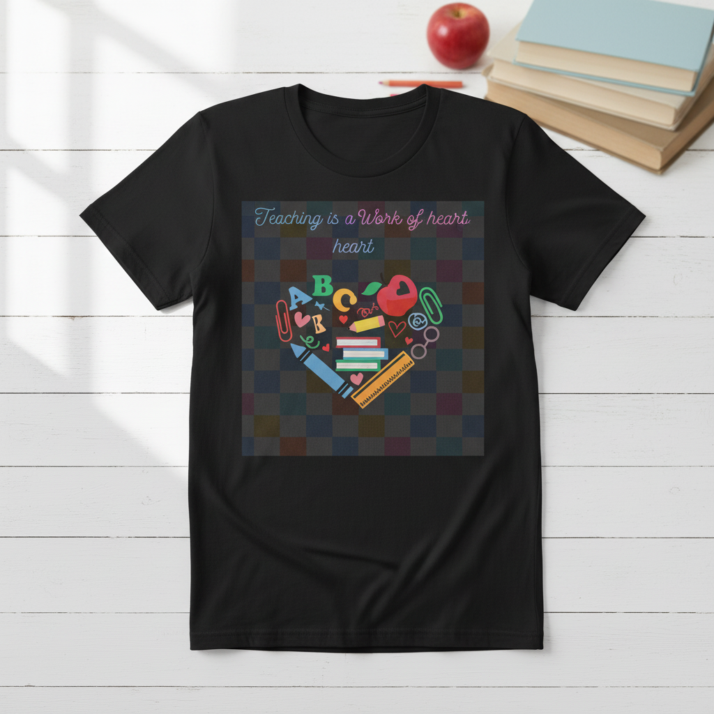Teaching Is a Work of Heart Shirt | Teacher Appreciation Tee