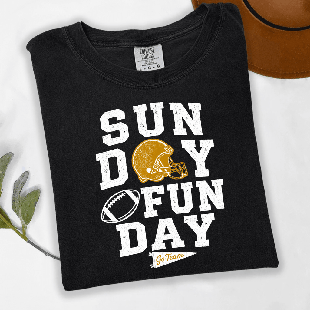 Sunday Funday Football Shirt Go Team Game Day Tee Football Fan Shirt - Kelso Designs