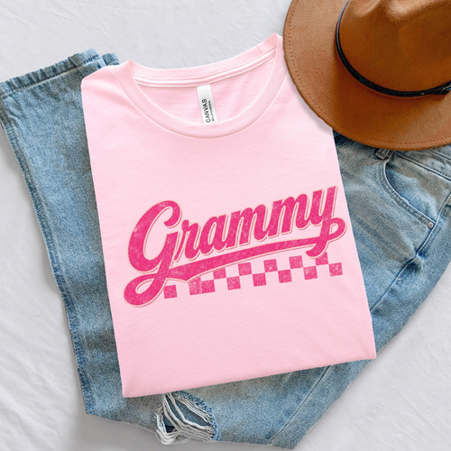 Adult Grammy Matching Set Graphic Tee Comfortable Wear