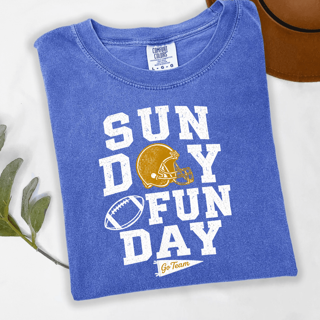 Sunday Funday Football Shirt Go Team Game Day Tee Football Fan Shirt - Kelso Designs