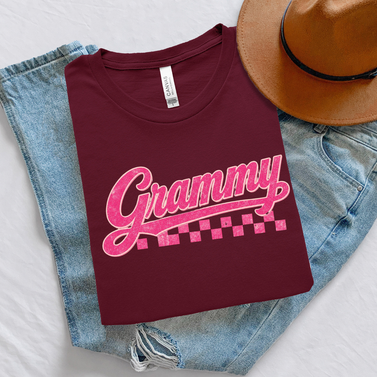 Adult Grammy Matching Set Graphic Tee Comfortable Wear