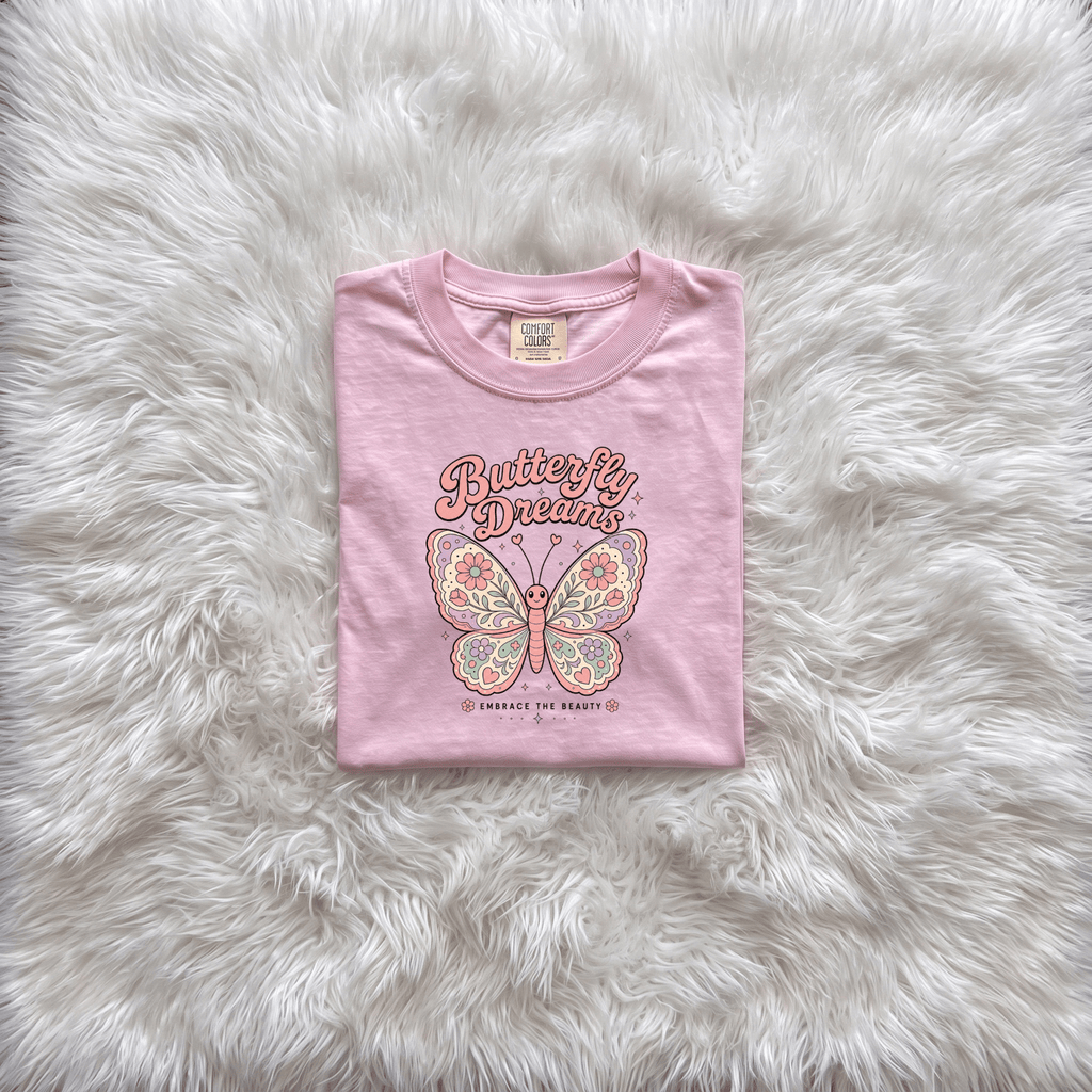 Butterfly Dreams Toddler Tee | Boho Butterfly Toddler Shirt - Kelso Designs