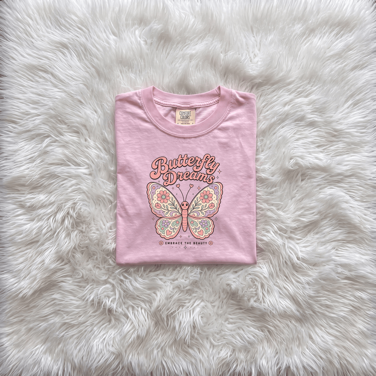 Butterfly Dreams Toddler Tee | Boho Butterfly Toddler Shirt - Kelso Designs
