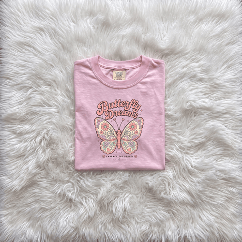 Butterfly Dreams Toddler Tee | Boho Butterfly Toddler Shirt - Kelso Designs