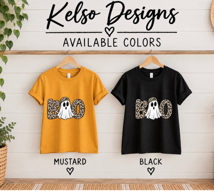 Kids Camo Boo Halloween Shirt