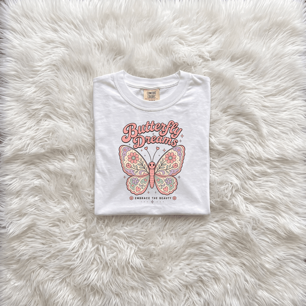 Butterfly Dreams Toddler Tee | Boho Butterfly Toddler Shirt - Kelso Designs