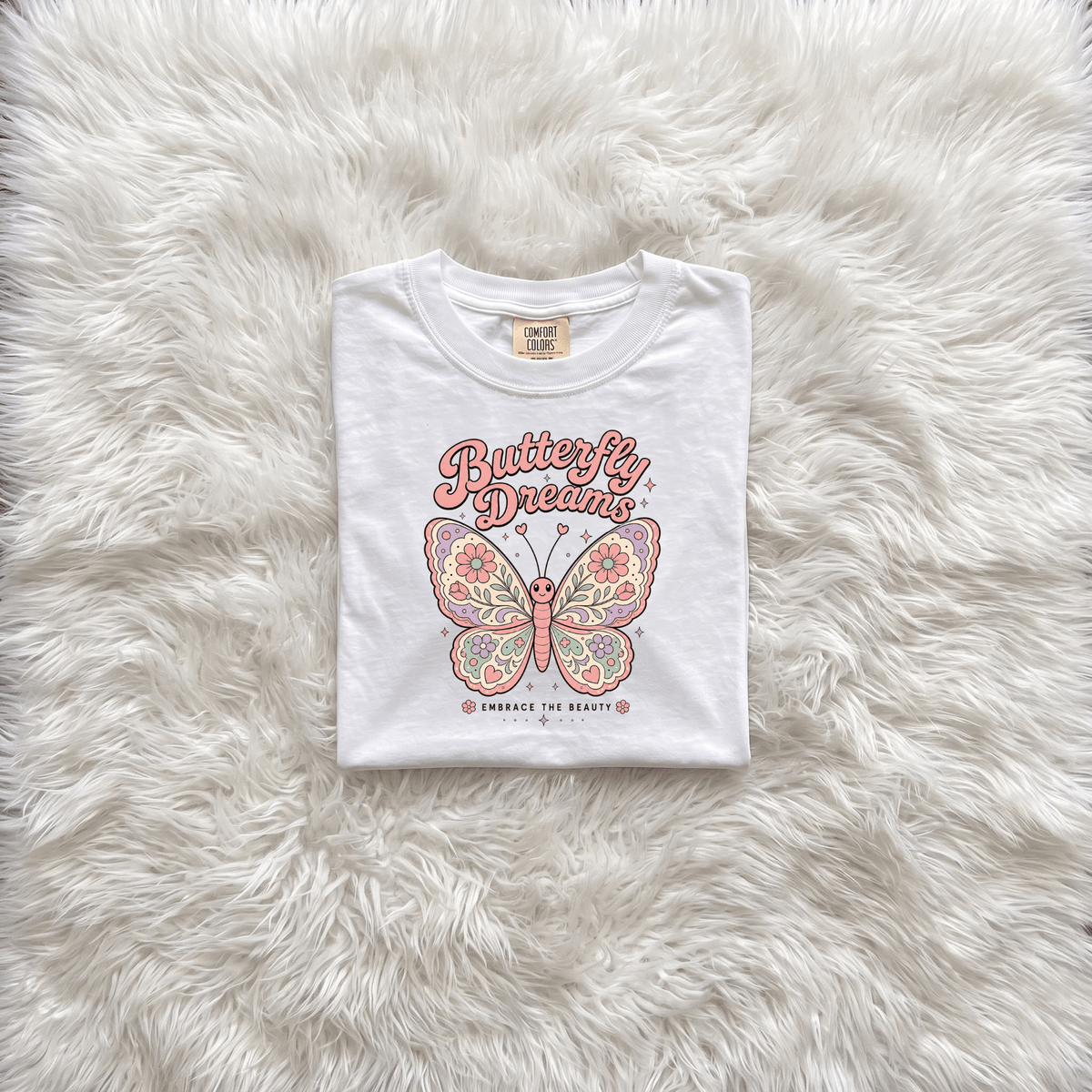 Butterfly Dreams Toddler Tee | Boho Butterfly Toddler Shirt - Kelso Designs