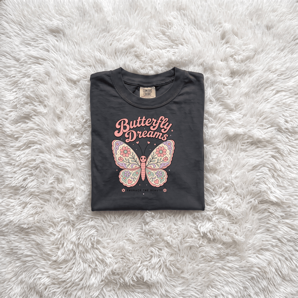 Butterfly Dreams Toddler Tee | Boho Butterfly Toddler Shirt - Kelso Designs