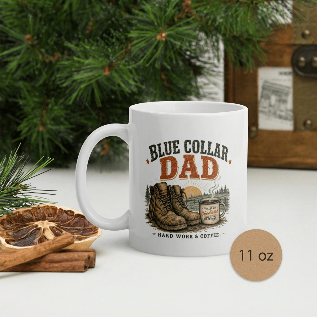 Blue Collar Dad Coffee Mug - Kelso Designs