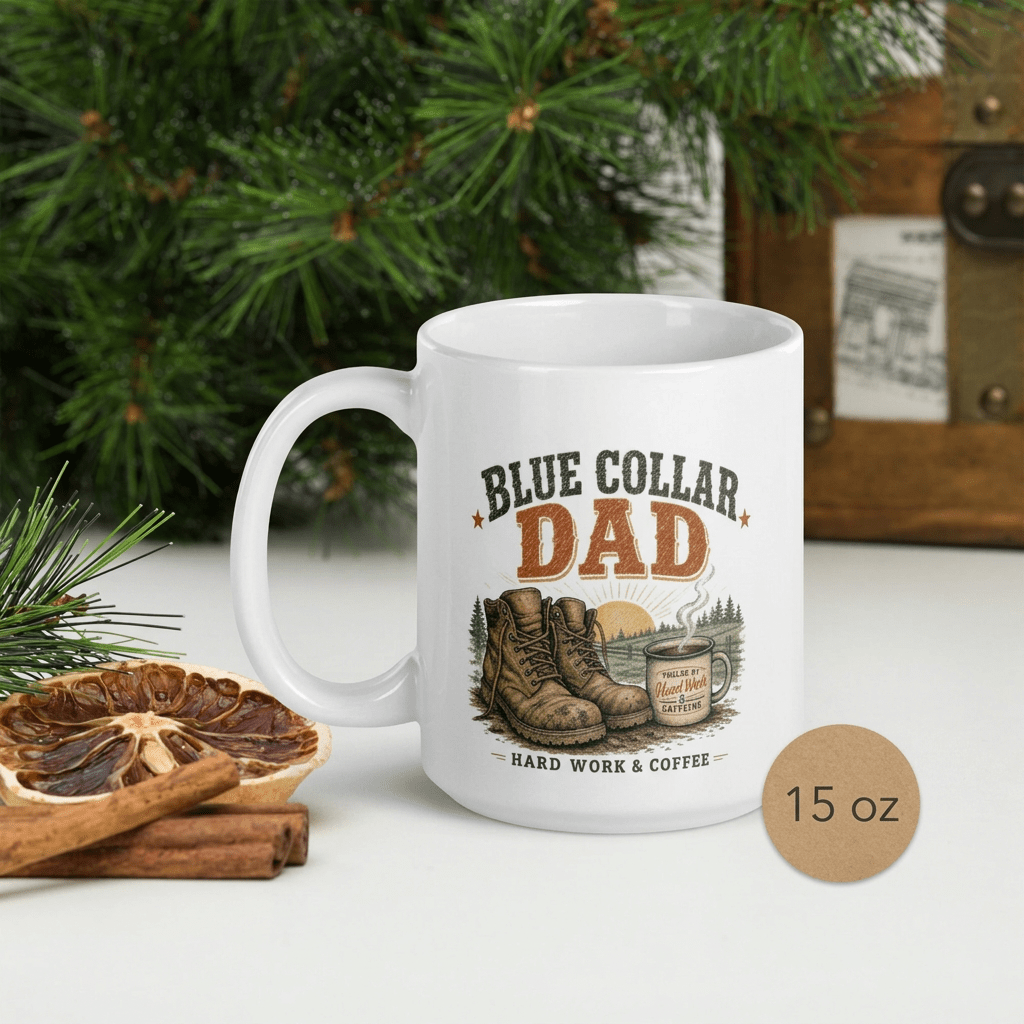 Blue Collar Dad Coffee Mug - Kelso Designs
