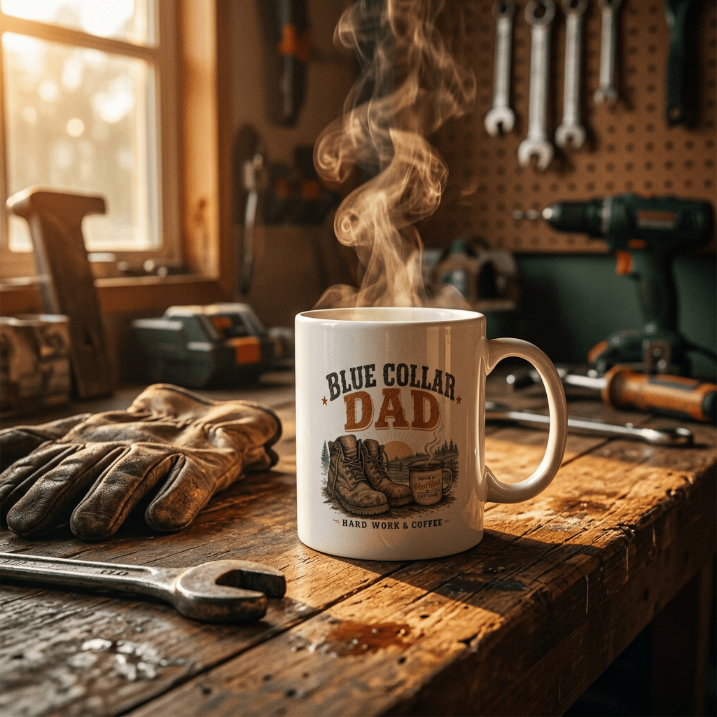 Blue Collar Dad Coffee Mug - Kelso Designs