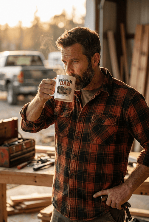 Blue Collar Dad Coffee Mug - Kelso Designs