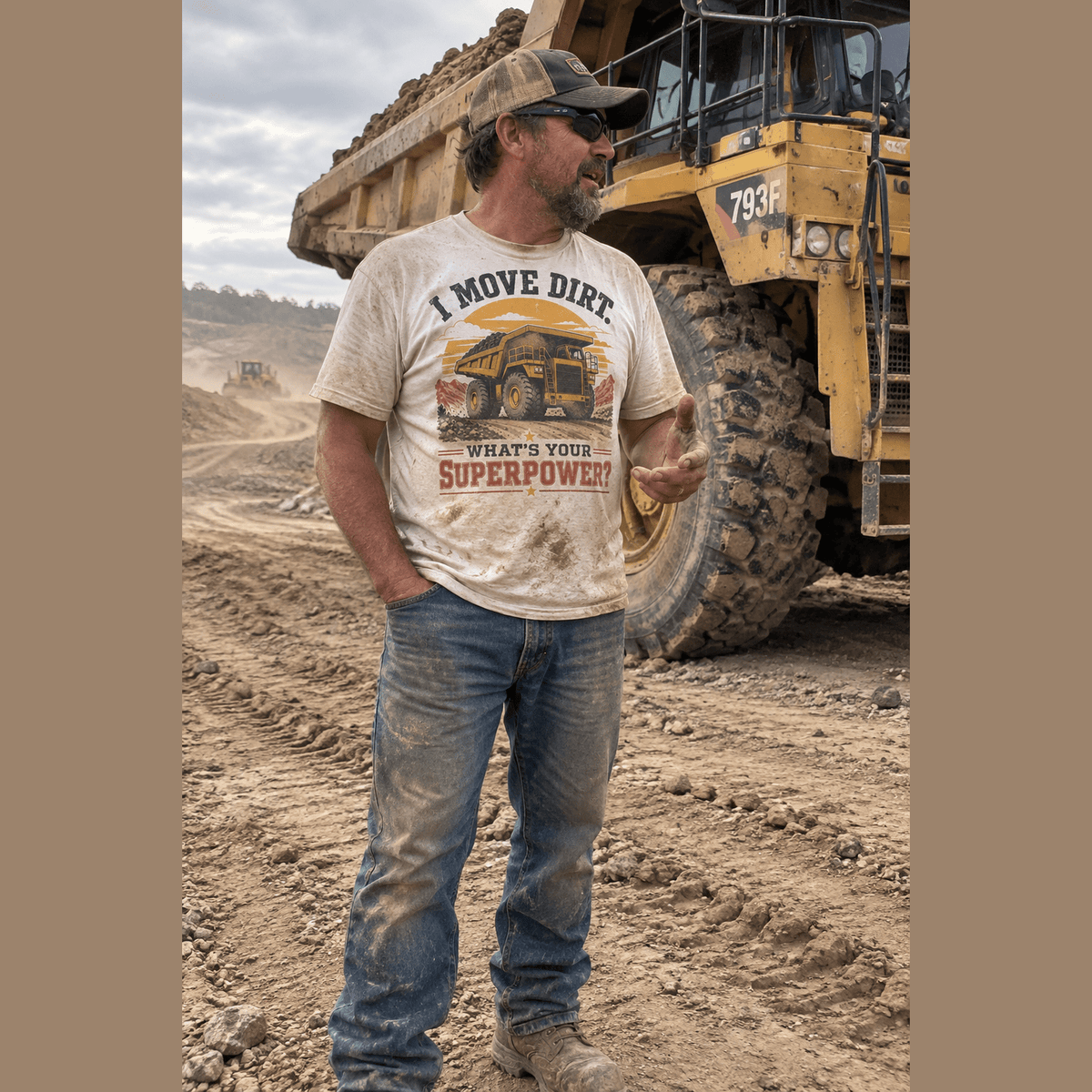 I Move Dirt — That's My Superpower Tee - Kelso Designs