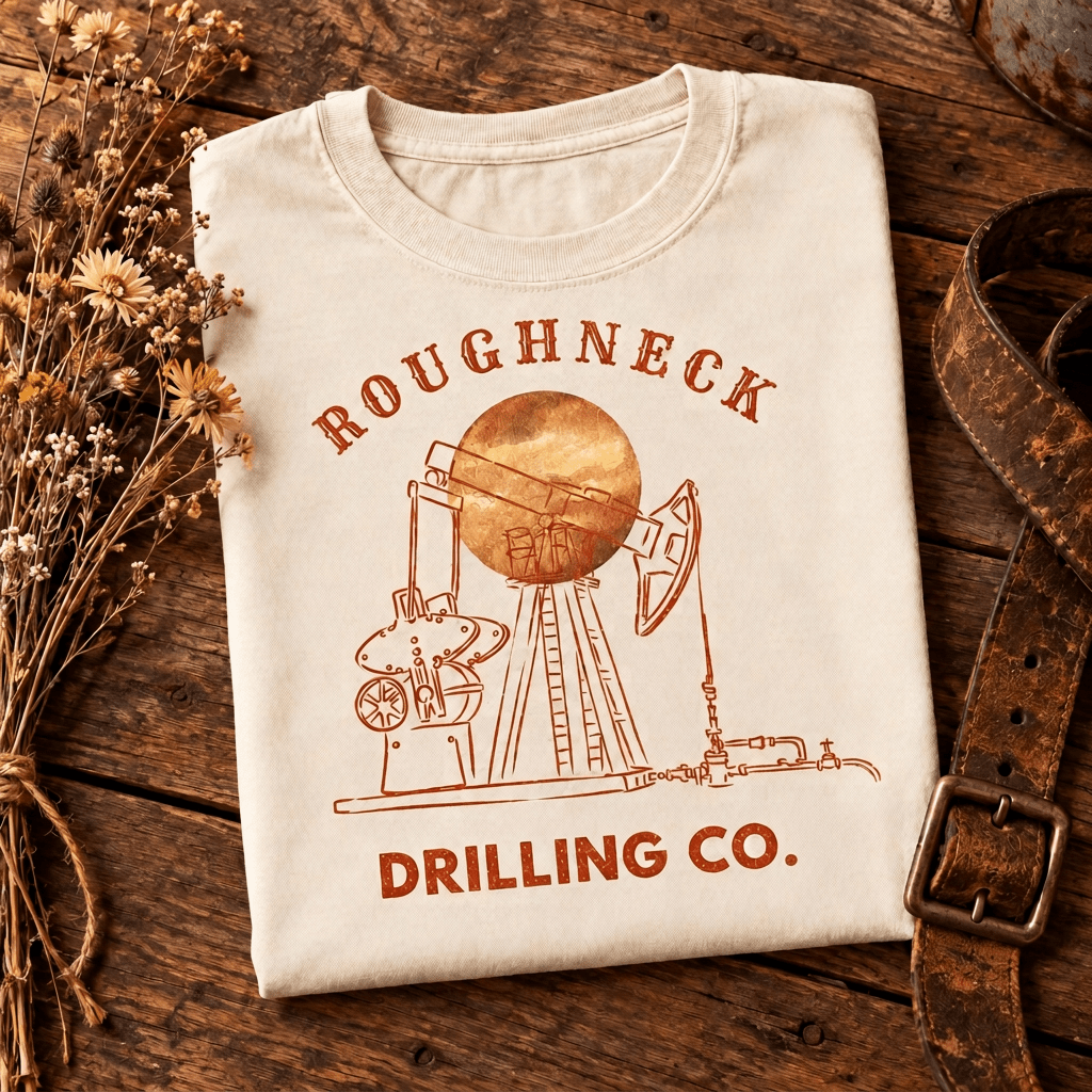 Roughneck Drilling Co. Tee | Western Workwear Graphic - Kelso Designs