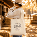 Grown In Wyoming Tote Bag | Wyoming Pride Canvas Tote - Kelso Designs