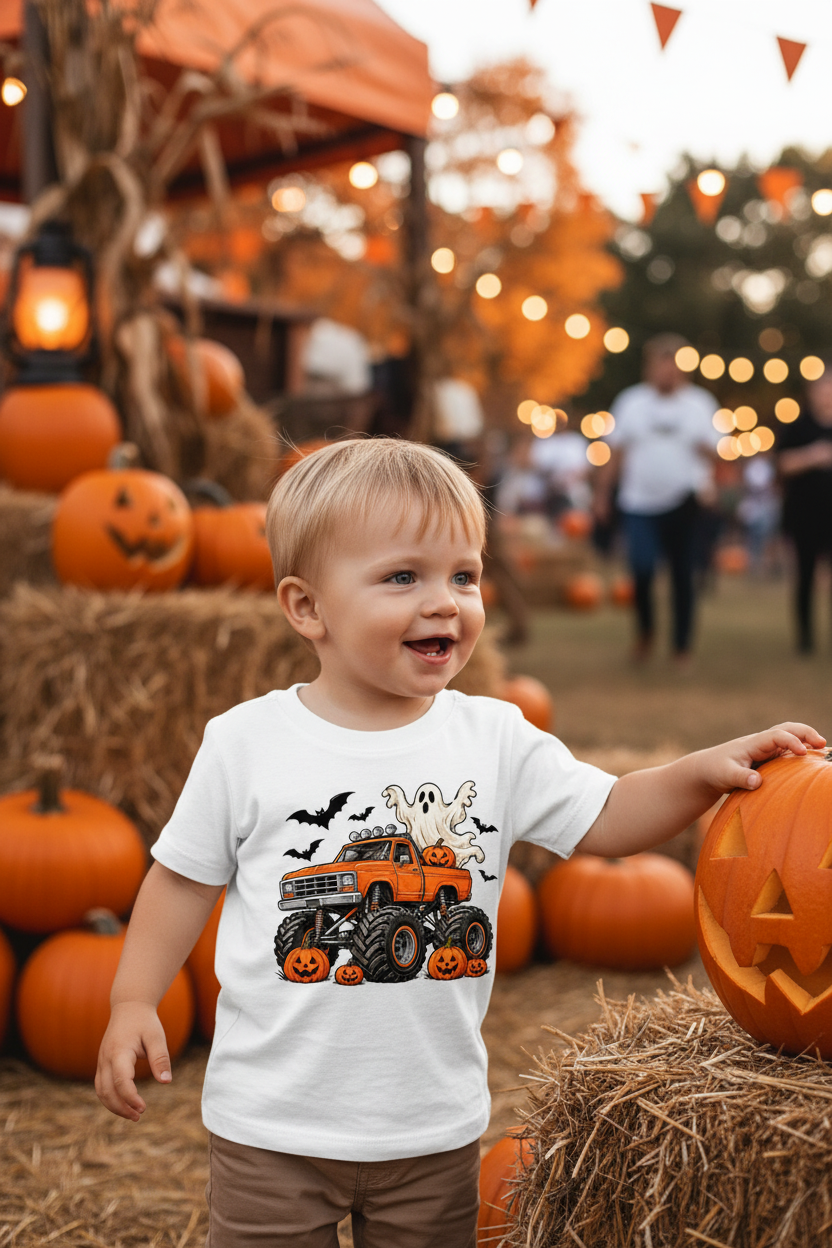 Kids Ghost Monster Truck Toddler