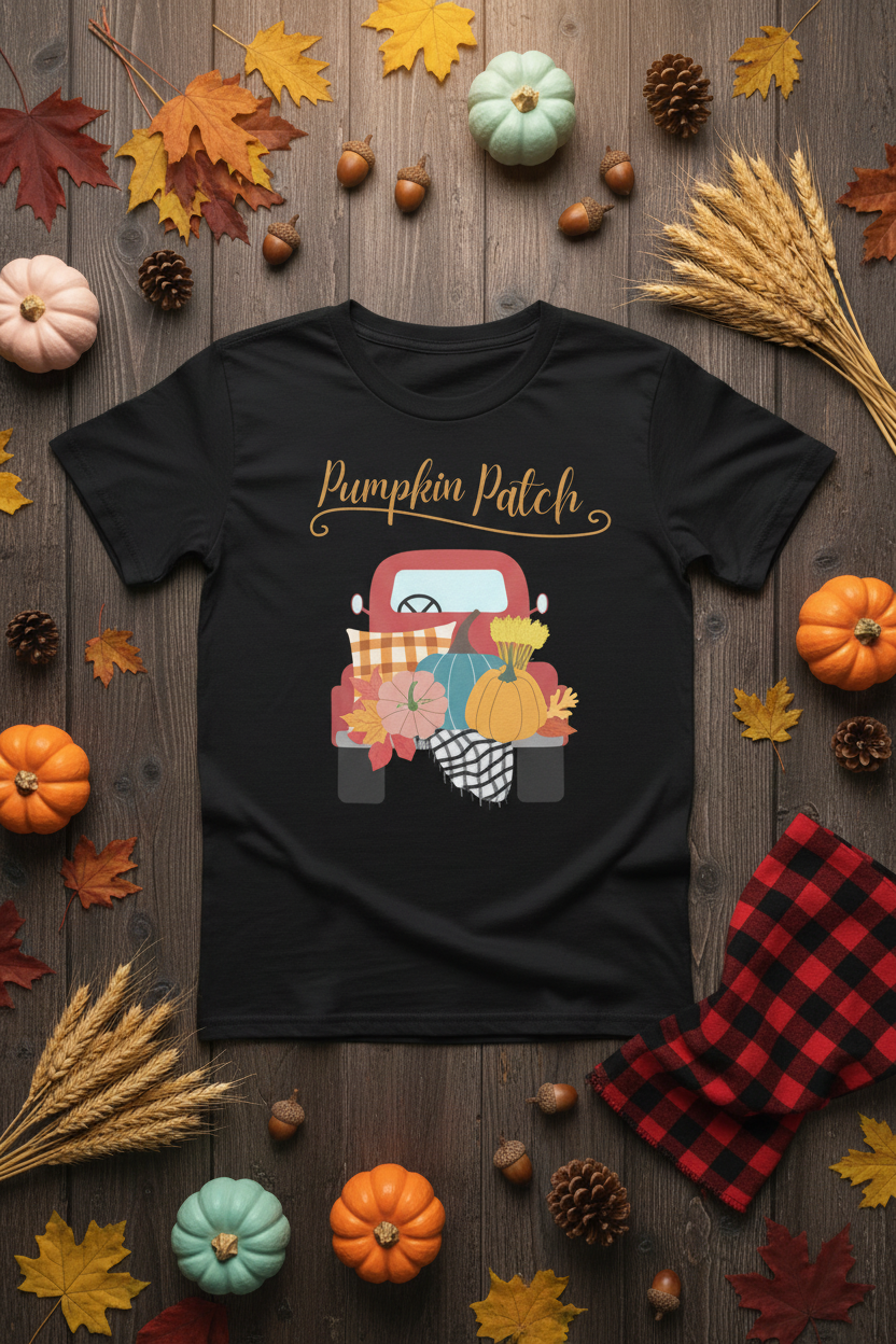 Kids Pumpkin Patch Flat Lay