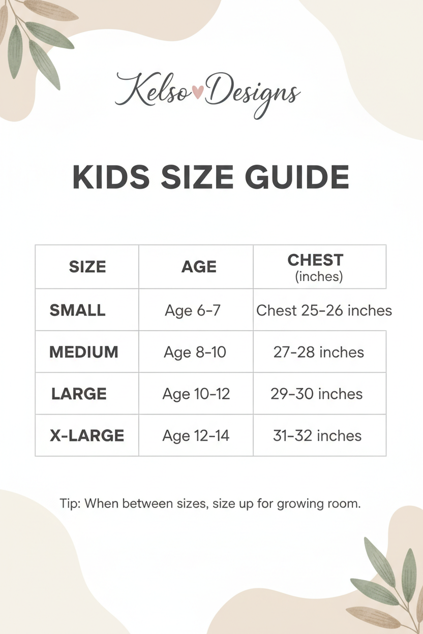 Kids Size Guide