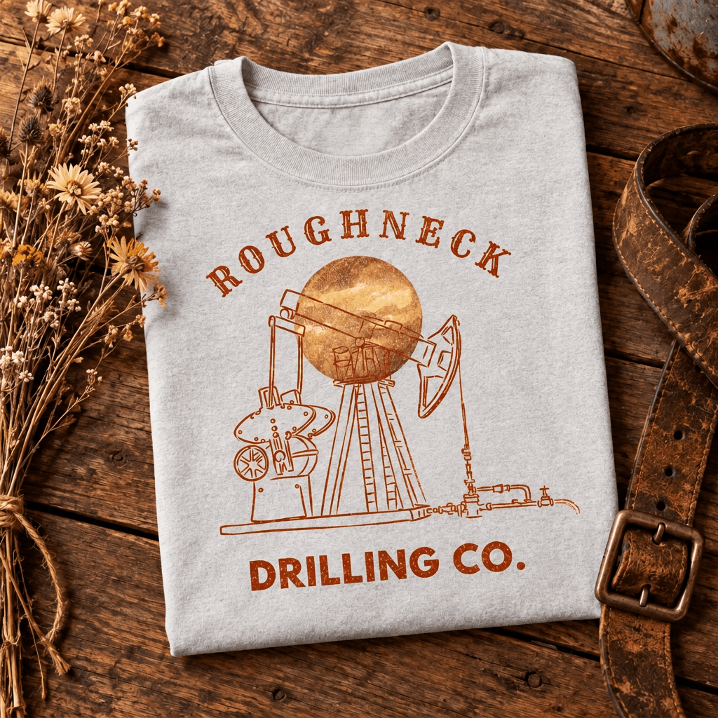 Roughneck Drilling Co. Tee | Western Workwear Graphic - Kelso Designs