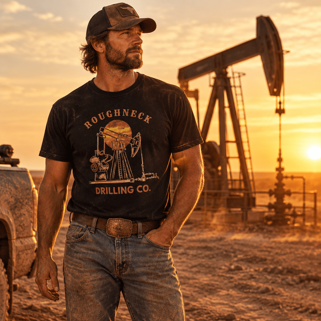 Roughneck Drilling Co. Tee | Western Workwear Graphic - Kelso Designs