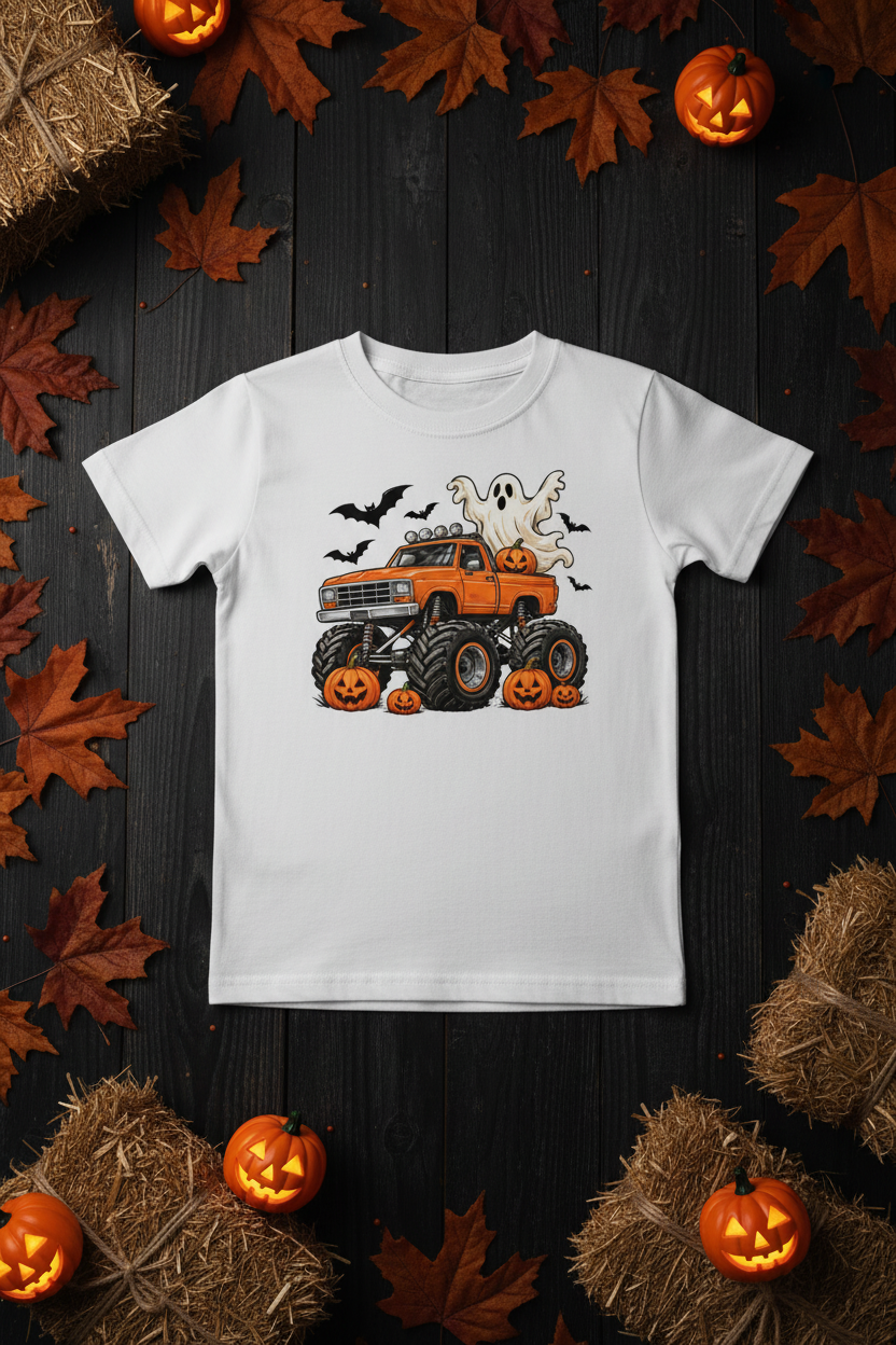 Monster Truck Halloween Flat Lay
