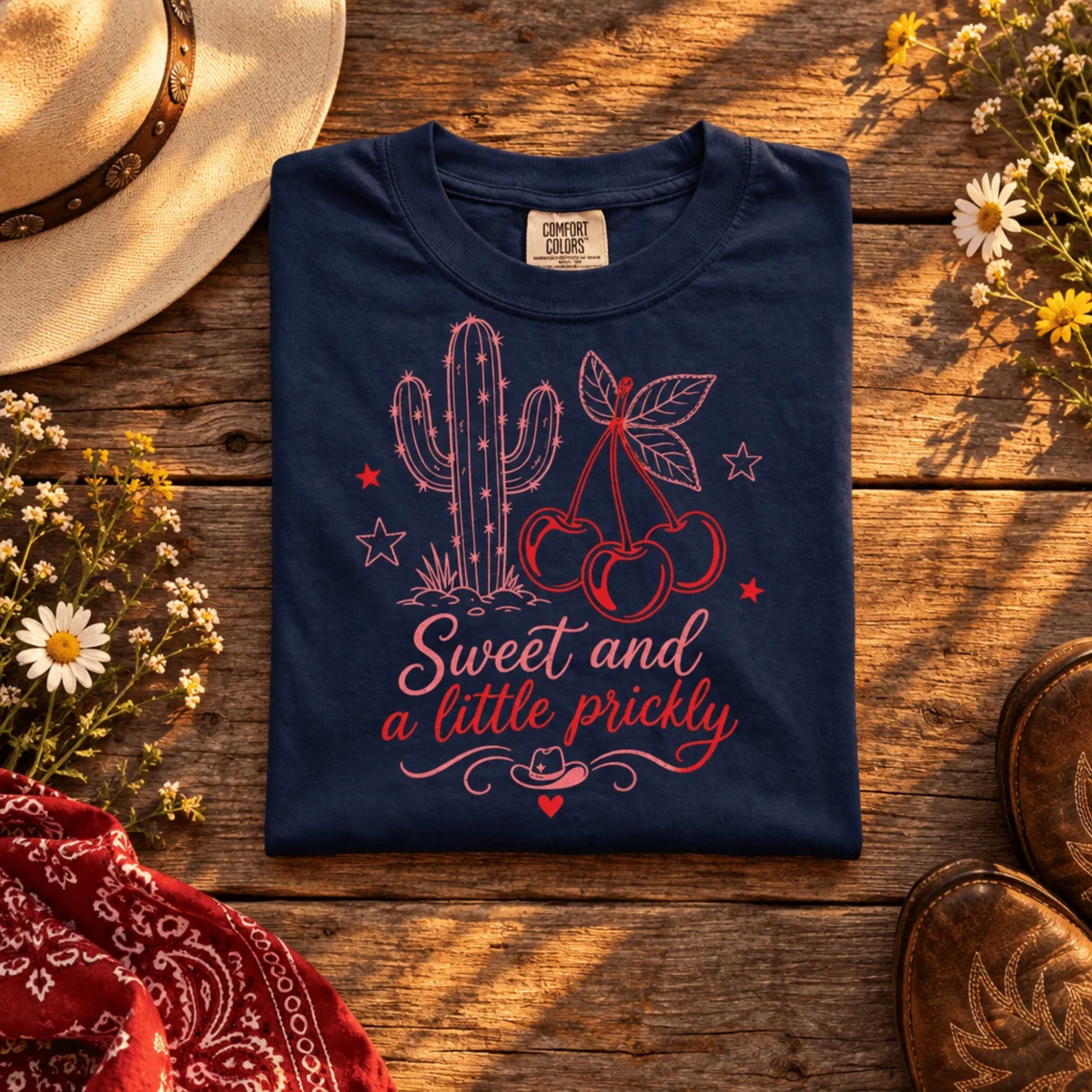 Women's Sweet & A Little Prickly T-shirt - Kelso Designs