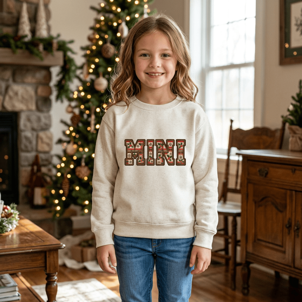 Merry Mini Christmas Kids Sweatshirt - Kelso Designs