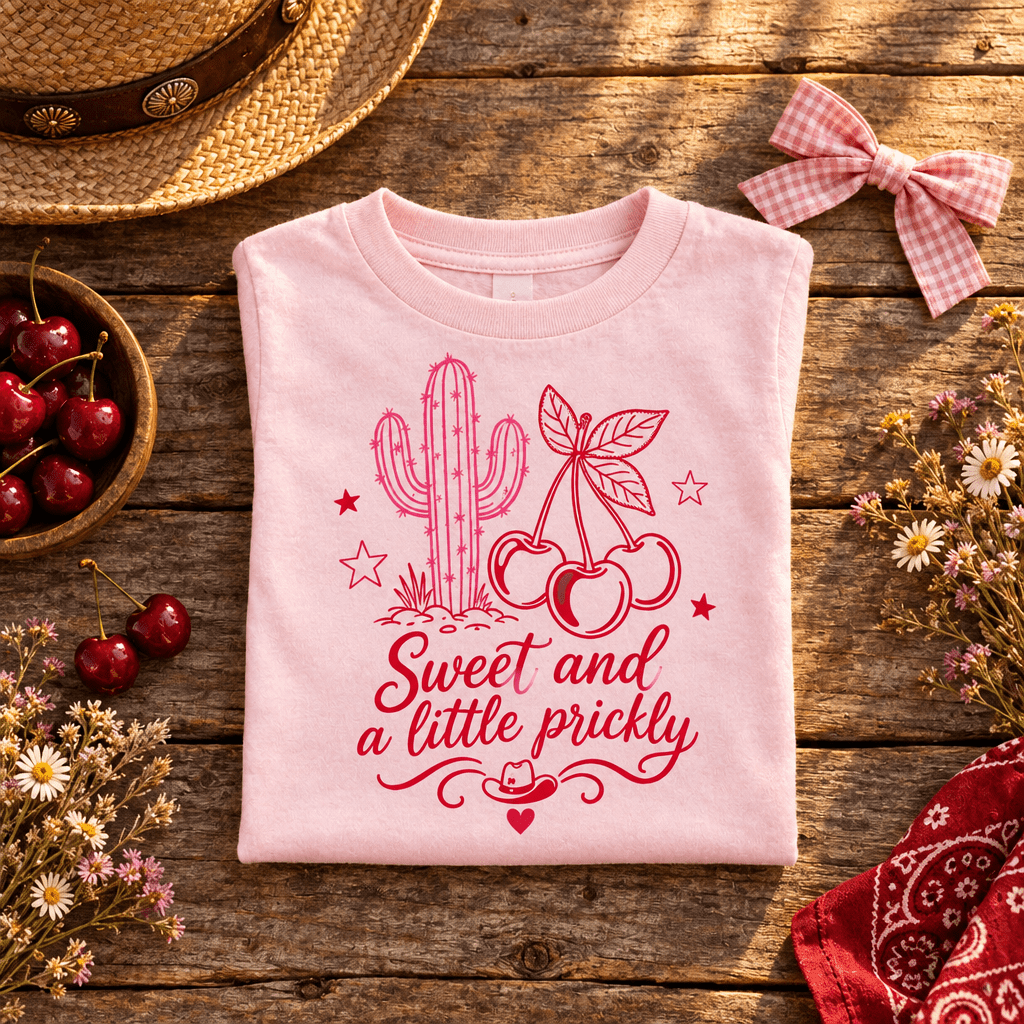 Sweet and a Little Prickly Toddler Tee | Cactus Graphic Toddler Shirt - Kelso Designs