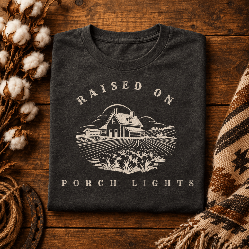 Porch Graphic Tee | Vintage Americana Style | Women's Relaxed Fit T-Shirt - Kelso Designs
