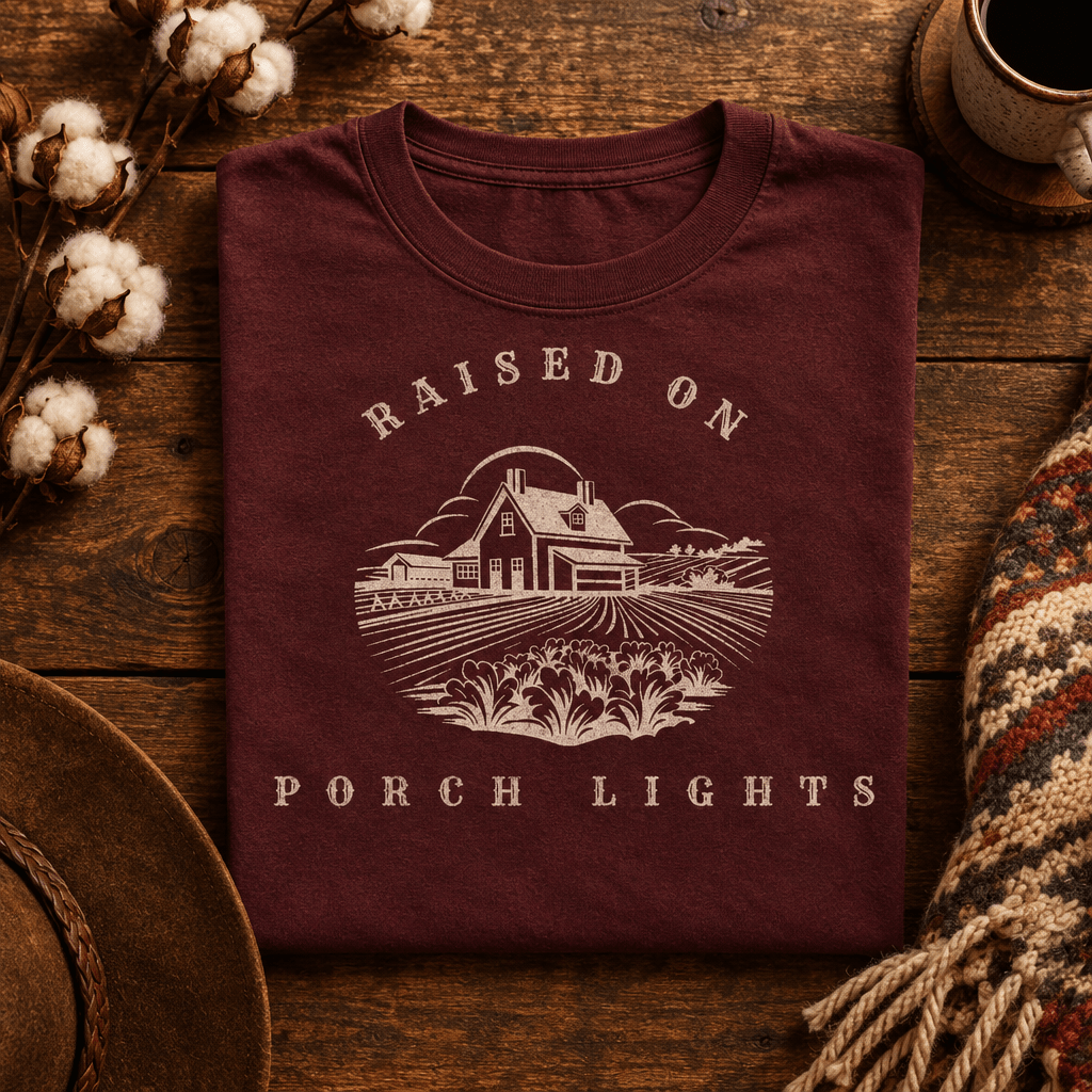 Porch Graphic Tee | Vintage Americana Style | Women's Relaxed Fit T-Shirt - Kelso Designs