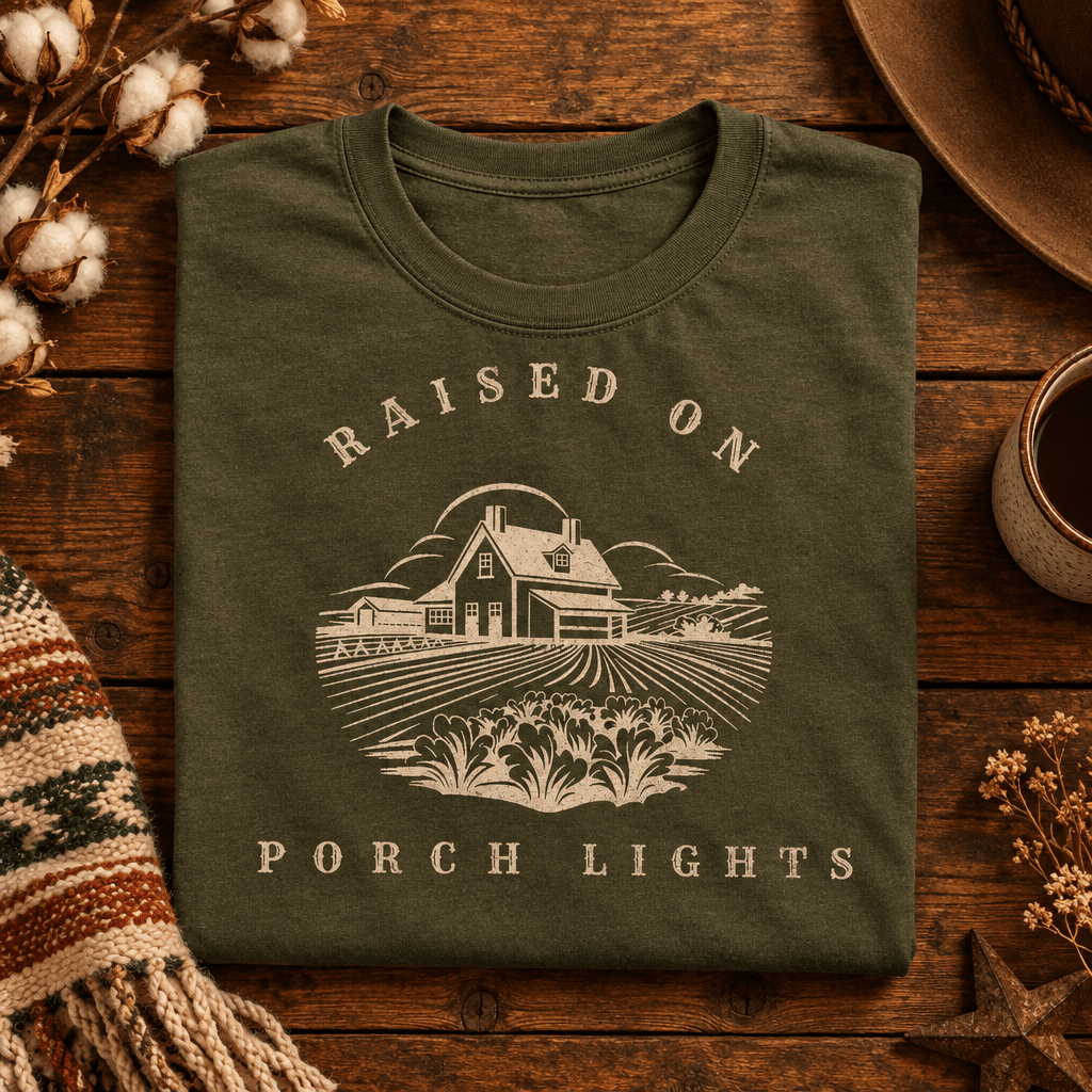 Porch Graphic Tee | Vintage Americana Style | Women's Relaxed Fit T-Shirt - Kelso Designs
