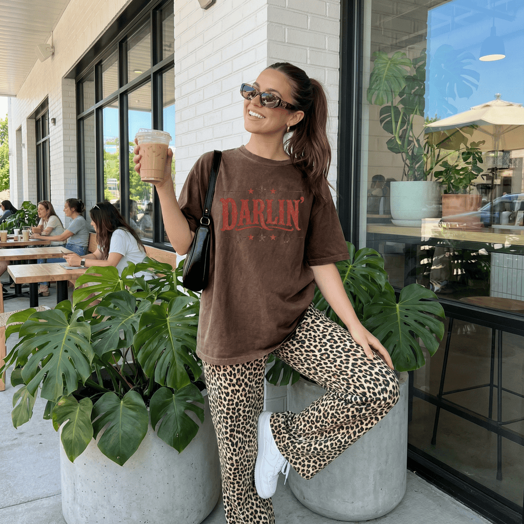 Darlin' Vintage Western Graphic Tee| Retro Cowgirl - Kelso Designs