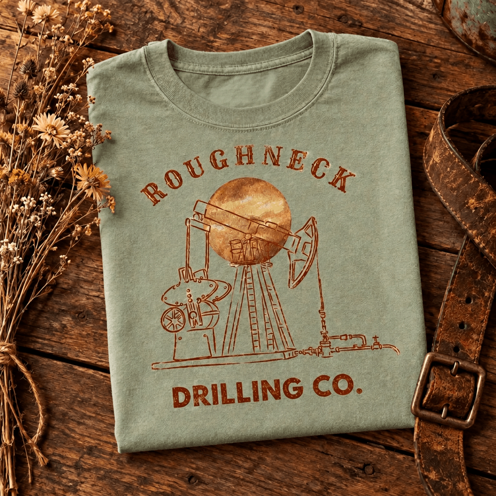 Roughneck Drilling Co. Tee | Western Workwear Graphic - Kelso Designs