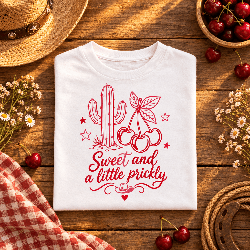 Sweet and a Little Prickly Toddler Tee | Cactus Graphic Toddler Shirt - Kelso Designs