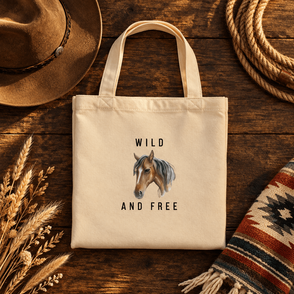 Wild and Free Horse Eco Tote Bag - Kelso Designs