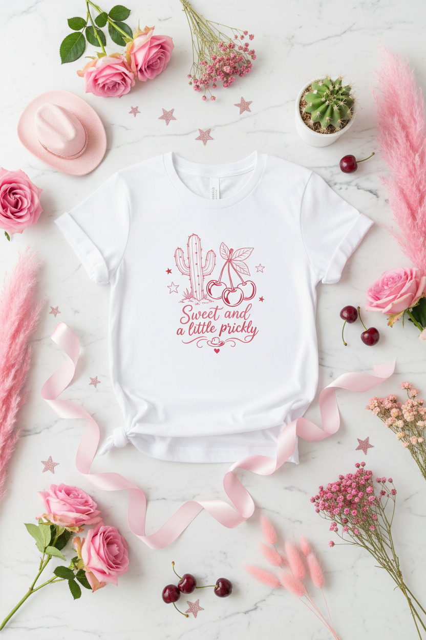 Youth Sweet Prickly White Flat Lay